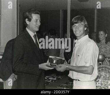 Paolo Galgani, presidente del equipo de tenis italiano, 1980 Foto de stock