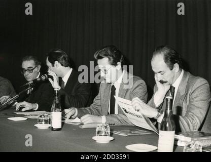 Paolo Galgani, presidente del equipo de tenis italiano, 1980 Foto de stock