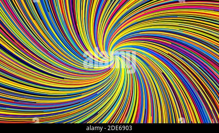 3D rendering. Topografía abstractas y colores