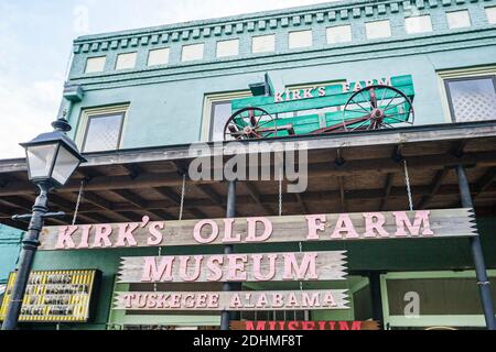 Alabama Tuskegee Kirk's Old Farm Museum, entrada frontal exterior, Foto de stock