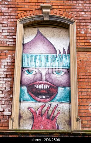 Belfast, Irlanda del Norte. 30 de abril de 2016. Graffiti y arte callejero el 30 de abril de 2016 en Belfast, Irlanda del Norte, Reino Unido. Foto de stock