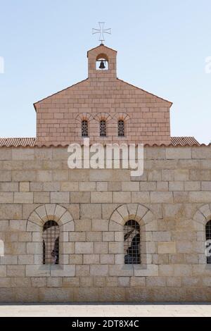 Iglesia de la multiplicación de los panes y peces, Tabgha, Mar de Galilea región, Israel Foto de stock