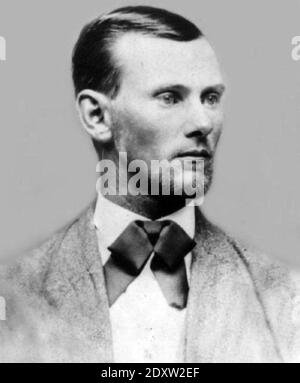 JESSE JAMES (1847-1882), líder de pandillas y proscribir estadounidenses Foto de stock