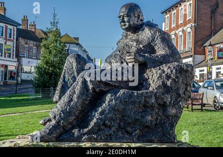 Estatua de Westerham Churchill Foto de stock