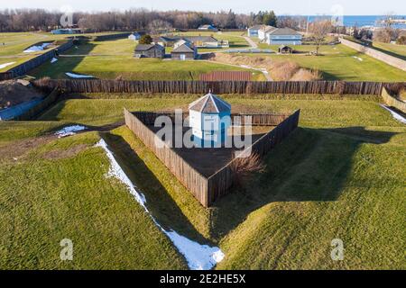 Fort George National Historic Site, Niagara-on-the-Lake, Ontario, Canadá Foto de stock