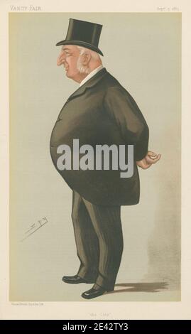 Leslie Matthew 'Spy' Ward, 1851-1922, británico, políticos - Vanity Fair 'The City'. Sr. James Cotton. 5, 1885 y 1885 de septiembre. Cromolitografía. Foto de stock
