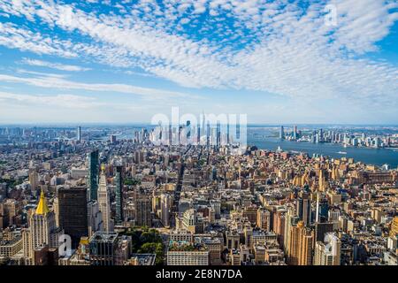Vista aérea de la espectacular ciudad de Nueva York