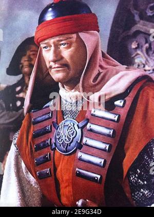 THE CONQUEROR 1956 RKO Radio Pictures película con John Wayne Como Genghis Khan
