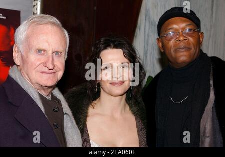 Los miembros del reparto Juliette Binoche y Samuel L. Jackson llegan al ...