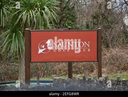 Club de golf Saunton, North Devon Foto de stock