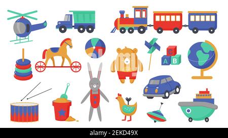 Ilustración de dibujos animados para niños Juguetes Objetos Clip Arts