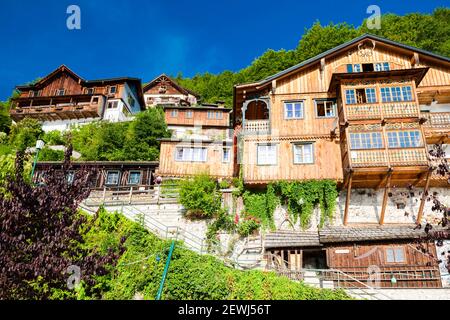 Hallstatt, pueblo de montaña en los Alpes austríacos, Austria.