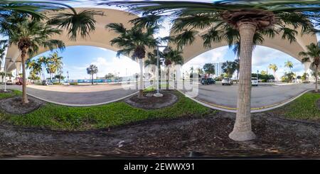 Vista panorámica en 360 grados de 17th vr PHOTO PARKING LOT 360 Street Bridge Fort Lauderdale FL EE.UU