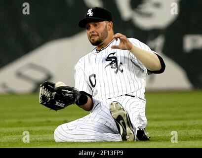 Bartolo Colon of the Cleveland Indians pitches during a 2002 MLB season  game against the Los Angeles Angels at Angel Stadium, in Los Angeles,  California. (Larry Goren/Four Seam Images via AP Images