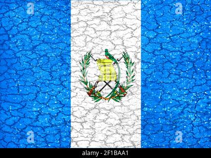 Guatemala Grunge Bandera Foto de stock