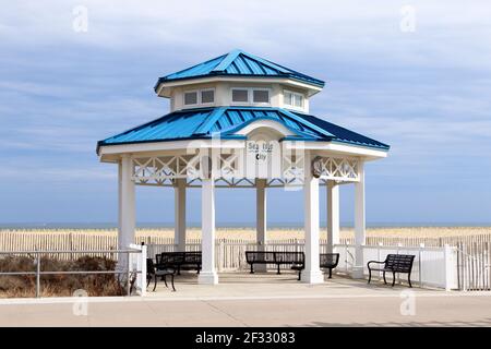 Smile, You're in Sea Isle is the catch phrase of Sea Isle City, a shore town in New Jersey USA Stock Photo