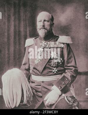 Fernando I de Bulgaria (1861 – 1948), nacido Fernando Maximiliano Karl Leopold María de Saxe-Coburg y Gotha, fue el segundo monarca del Tercer Bulg Foto de stock