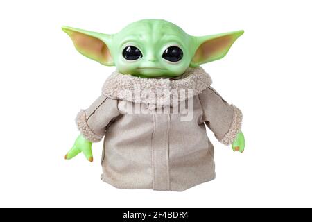Dos meses de edad chica vestida como Yoda de 'Star Wars' para una fiesta de  disfraces Fotografía de stock - Alamy