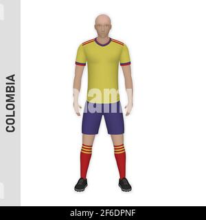 Colombia ropa deportiva de fútbol Imagen Vector de stock - Alamy