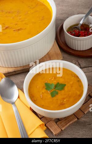 Kabocha típica brasileña con carne de vaca.