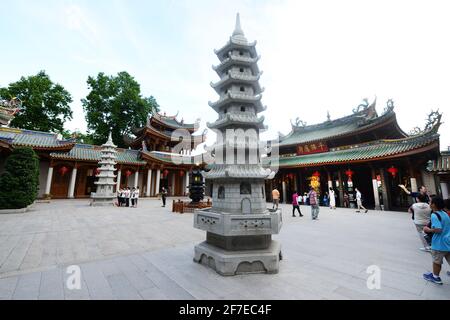 Nanputuo templo en Xiamen, Fujian, China. Foto de stock