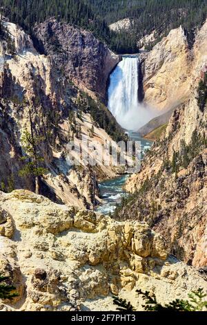 Punto de Artista del Gran Cañón en el Parque Nacional Yellowstone. Wyoming. EE.UU.