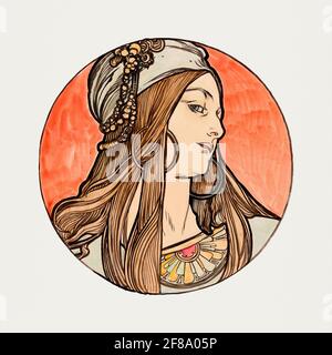 Vidrieras para la fachada de la boutique Fouquet de Alphonse Maria Mucha (1869 y 1939). Art Nouveau.