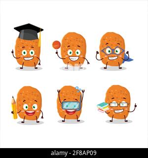 Personaje de dibujos animados de pechuga de pollo con varias expresiones de  enojo. Ilustración vectorial Imagen Vector de stock - Alamy