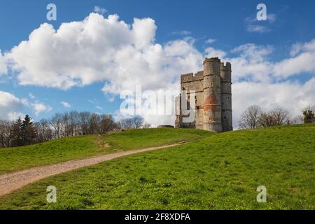Donnington Castle, Newbury, Berkshire, Inglaterra, Reino Unido, Europa Foto de stock