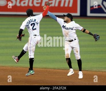 Miami Marlins' Jazz Chisholm Jr. wears camouflage socks on MLB Armed Force  Day honoring members of the U.S. military during the fifth inning of a  baseball game against the Atlanta Braves, Friday