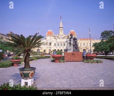 Ayuntamiento de Ho Chi Minh, Union Square, Ciudad de Ho Chi Minh (Saigón), República Socialista de Vietnam Foto de stock