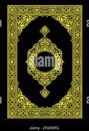 Libro del Sagrado Corán o del Corán dibujo aislado. Vector Islam religión,  caligrafía árabe Islam escritura Imagen Vector de stock - Alamy