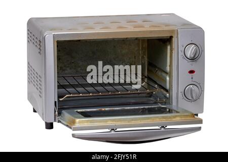 Cocina abierta horno, aislado en blanco Fotografía de stock - Alamy