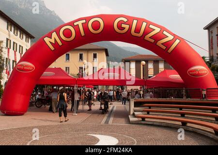 Encuentro Moto Guzzi, Mandello del Lario, Lago Como, Lombardía, Italia, Europa Foto de stock
