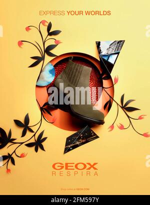 piano Prohibición Vacilar 2020s Reino Unido Geox Magazine Anuncio Fotografía de stock - Alamy