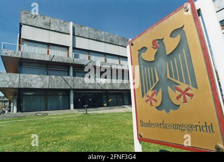 El Tribunal Constitucional Federal de Karlsruhe. [traducción automática] Foto de stock