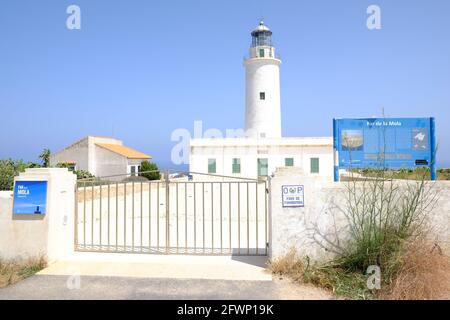 Faro de La Mola, Formentera, Islas Baleares Foto de stock