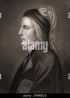 Durante degli Alighieri, alias Dante Alighieri o simplemente Dante, 1265 -1321. Poeta italiano. Autor de la Divina Comedia.