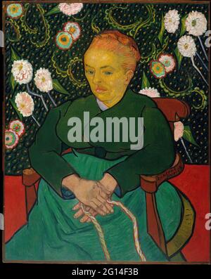 Vincent Van Gogh - La Berceuse Mujer Rocking a Cuna Augustine Alix Pellicot Roulin Foto de stock