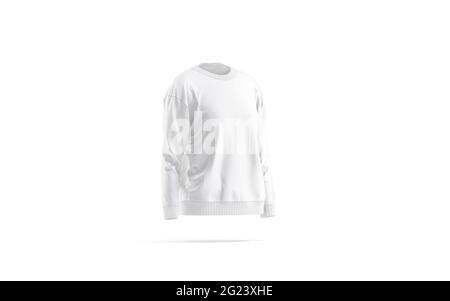 Vista frontal y trasera de la sudadera blanca para mujer en blanco  Fotografía de stock - Alamy
