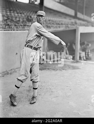 John Wesley 'Jack' Coombs, Philadelphia Athletics, 1914. Foto de stock