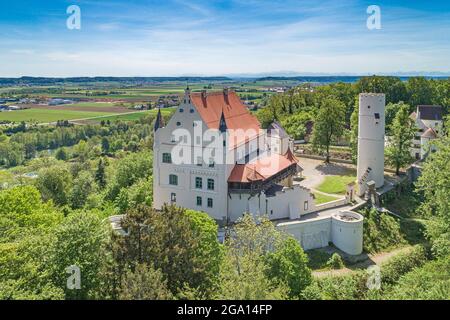 Alemania, Baviera, Allgäu, Mindelheim, Mindelburg castillo Foto de stock