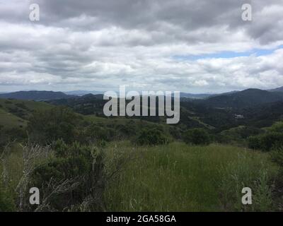 Una vista del paisaje en Marin County, California Foto de stock
