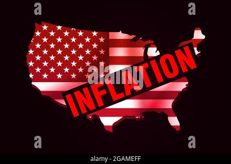 Inflación Tomando más que nunca a los Estados Unidos, Resumen 3D hizo un mapa con un color rojo alarmante sobre la inflación en el país