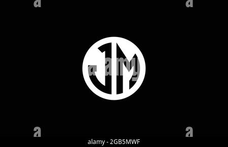 JM y MJ J o M Plantilla de logotipo de vector de marca de letra abstracta para empresas Ilustración del Vector