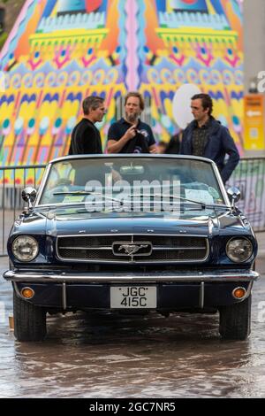Londres, Reino Unido. 7 de agosto de 2021. Un clásico Ford Mustang en  exhibición en la Venta de Botas Clásicas de Autos en Granary Square, King's  Cross. El evento celebra todas las cosas de la vendimia, desde la moda y la  joyería hasta los artículos 