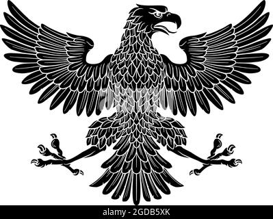 El águila imperial símbolo heráldico Imagen Vector de stock - Alamy