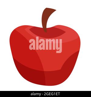 Manzana roja madura. Fruta en estilo de dibujos animados Imagen Vector de stock - Alamy Manzana roja madura. Fruta en estilo de dibujos animados Imagen Vector de stock - Alamy
