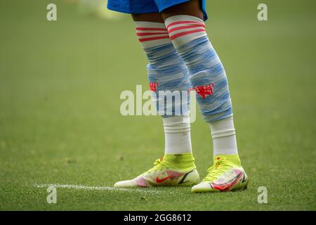 WOLVERHAMPTON, INGLATERRA - AGOSTO de 29: Detalles de las botas Nike de  Jadon Sancho de Manchester United durante el partido de la Premier League  entre Wolverhampton W Fotografía de stock - Alamy