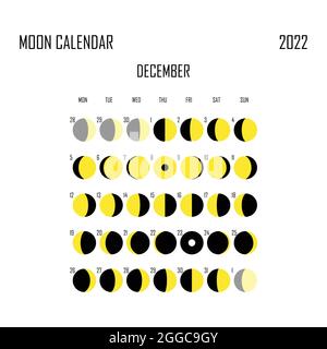 2024 Calendario lunar. Diseño de calendario astrológico. planificador.  Colocar para pegatinas. Mes planificador de ciclo de mockup. Fondo blanco y  negro aislado Imagen Vector de stock - Alamy